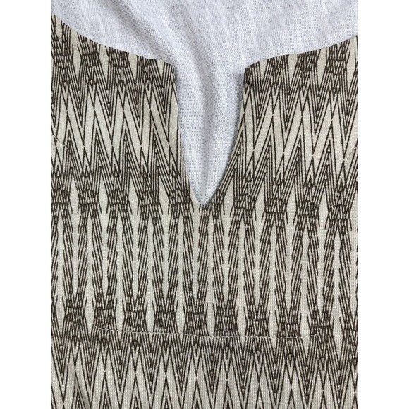 Chicos Blue Paisley Print V Neck Top 3/4 Sleeve Tunic Sz 3 US XL 16 - Picture 5 of 9